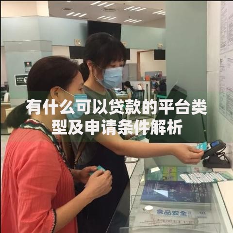 有什么可以贷款的平台类型及申请条件解析