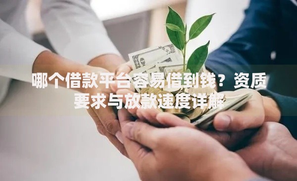 哪个借款平台容易借到钱?资质要求与放款速度详解 哪个借款平台容易借到钱?资质要求与放款速度详解