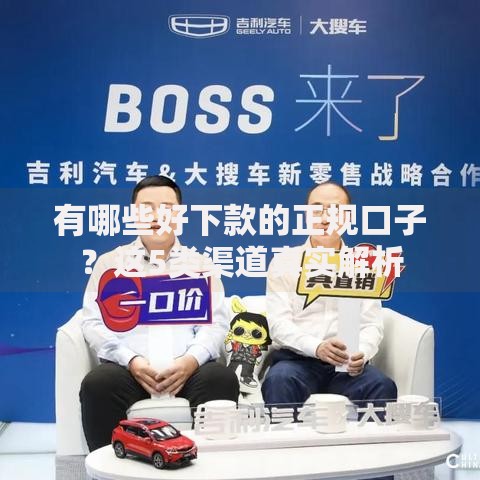 有哪些好下款的正规口子？这5类渠道真实解析