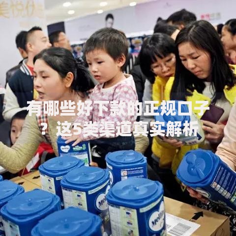 有哪些好下款的正规口子？这5类渠道真实解析