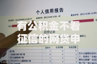 有公积金不看征信的网贷申请条件与平台推荐指南