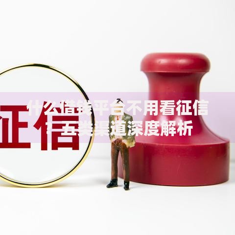 什么借钱平台不用看征信？五类渠道深度解析