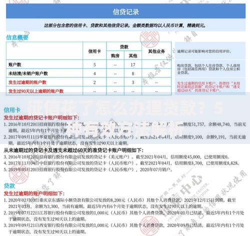 征信花了怎么办理贷款？5种有效方法解析