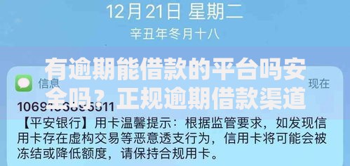 有逾期能借款的平台吗安全吗？正规逾期借款渠道解析