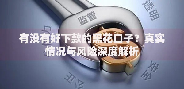 有没有好下款的黑花口子？真实情况与风险深度解析
