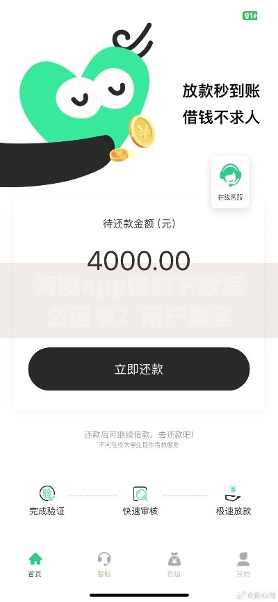 海鸥app强制下款怎么回事？用户真实经历与应对方法