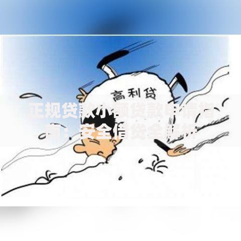 正规贷款小额贷款申请指南：安全借贷全解析