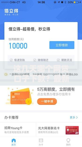 这几天哪个网贷口子下款？最新审核通过率解析