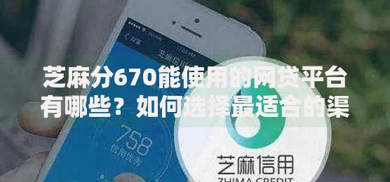 芝麻分670能使用的网贷平台有哪些？如何选择最适合的渠道