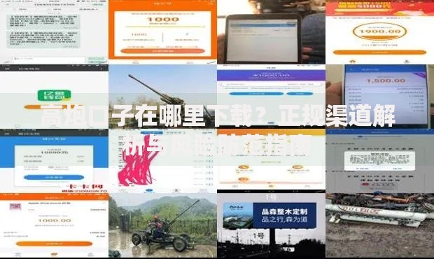 高炮口子在哪里下载？正规渠道解析与风险防范指南