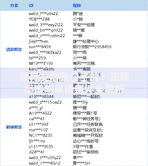 谁有发借款口子的？正规渠道与申请条件全解析