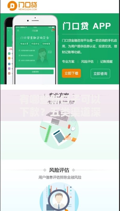 有哪些新口子可以下款？五类渠道深度解析
