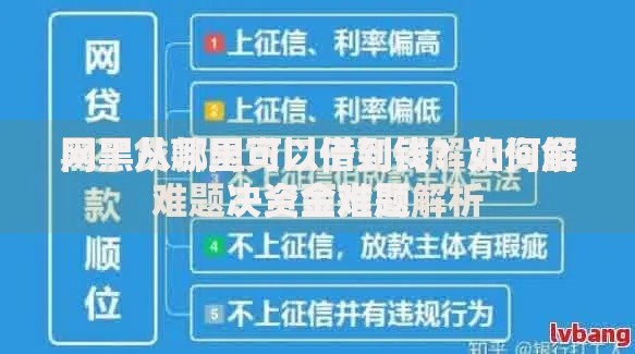 网黑从哪里可以借到钱？如何解决资金难题