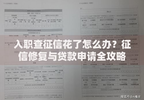 入职查征信花了怎么办？征信修复与贷款申请全攻略
