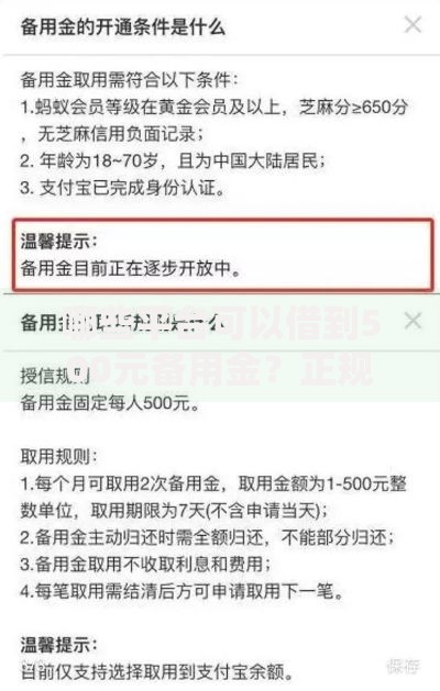 哪些平台可以借到500元备用金？正规渠道及申请攻略