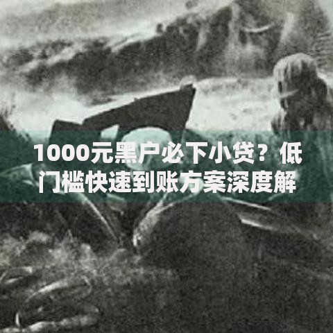 1000元黑户必下小贷？低门槛快速到账方案深度解析