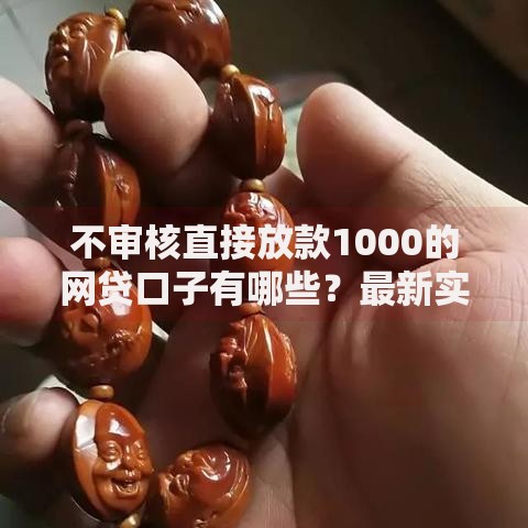 不审核直接放款1000的网贷口子有哪些？最新实测解析