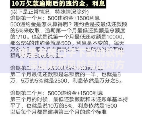 哪里有黑口子下款的软件？深度解析风险与应对方案