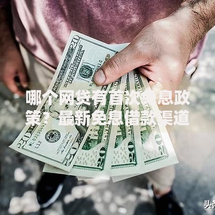哪个网贷有首次免息政策？最新免息借款渠道解析