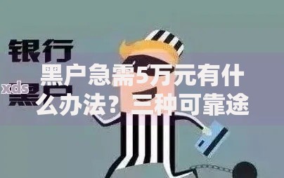 黑户急需5万元有什么办法？三种可靠途径解析