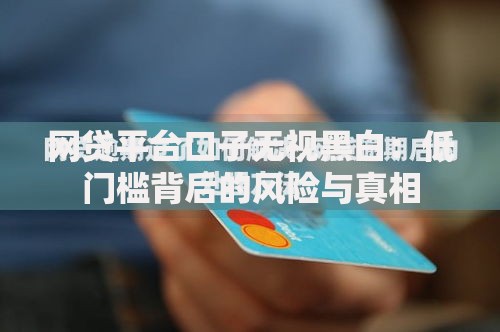 网贷平台口子无视黑白：低门槛背后的风险与真相