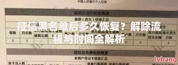 征信黑名单后多久恢复？解除流程与时间全解析