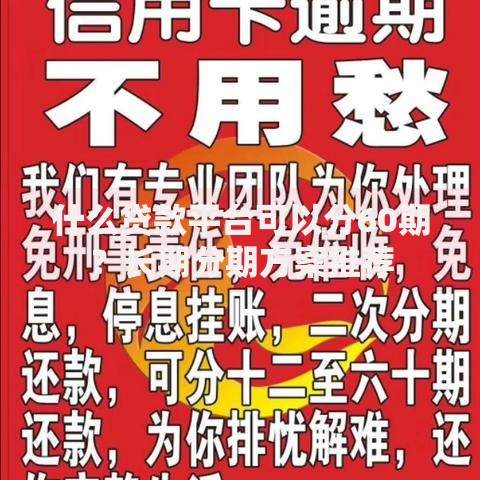 什么贷款平台可以分60期？长期分期方案推荐