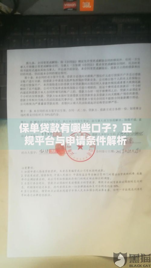 保单贷款有哪些口子？正规平台与申请条件解析