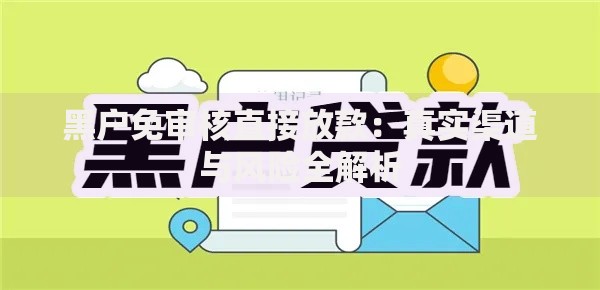 黑户免审核直接放款：真实渠道与风险全解析