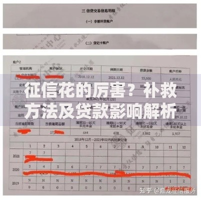 征信花的厉害？补救方法及贷款影响解析