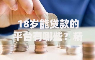 18岁能贷款的平台有哪些？精选正规渠道详解