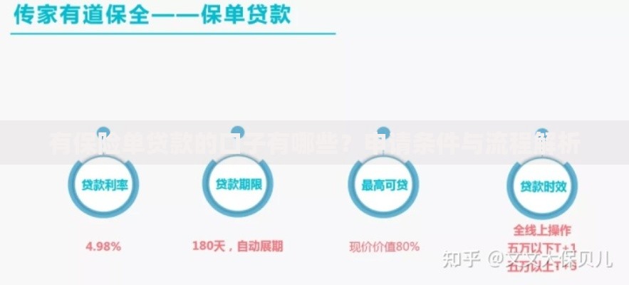 有保险单贷款的口子有哪些？申请条件与流程解析