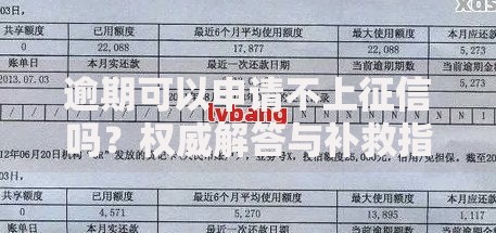 逾期可以申请不上征信吗？权威解答与补救指南