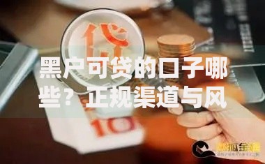 黑户可贷的口子哪些？正规渠道与风险解析