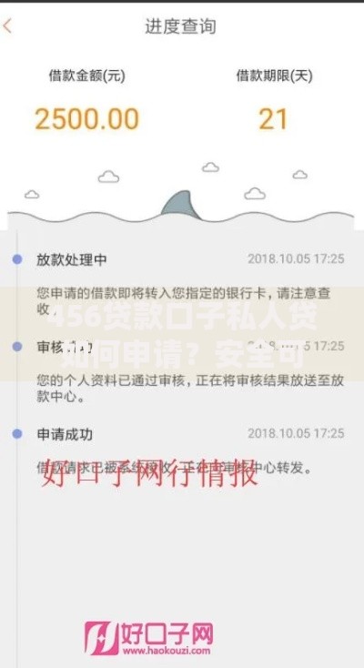 456贷款口子私人贷如何申请？安全可靠吗？