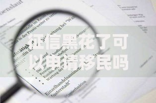 征信黑花了可以申请移民吗？征信与移民资格深度解析