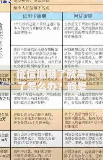 征信逾期了就黑了怎么办？修复指南与贷款解决方案