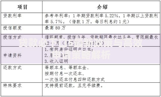 贷款必下口5最新政策与高效申请策略解析