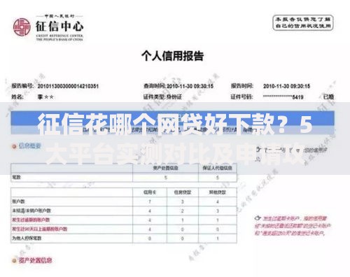 征信花哪个网贷好下款？5大平台实测对比及申请攻略