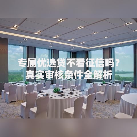 专属优选贷不看征信吗？真实审核条件全解析