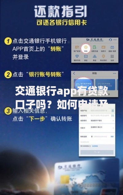 交通银行app有贷款口子吗？如何申请及条件解析