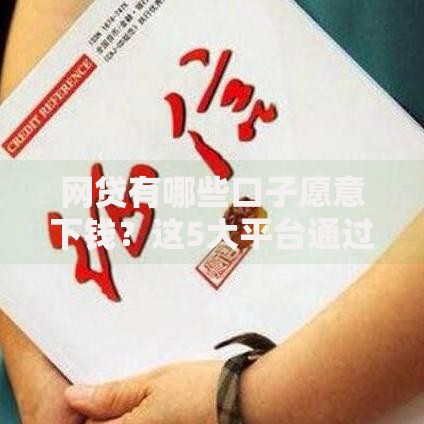 网贷有哪些口子愿意下钱？这5大平台通过率高、额度灵活