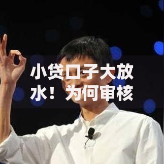 小贷口子大放水！为何审核门槛骤降？如何快速申请低息贷款