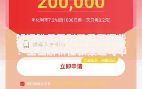 好运钱包系列口子有哪些？全面解析借款渠道与申请技巧