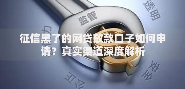 征信黑了的网贷放款口子如何申请？真实渠道深度解析