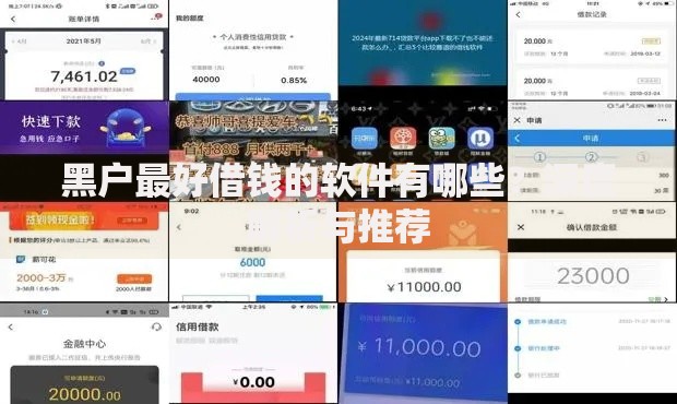 黑户最好借钱的软件有哪些？深度解析与推荐