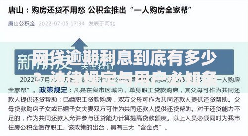 网贷逾期利息到底有多少？法律规定与用户必知条款解析