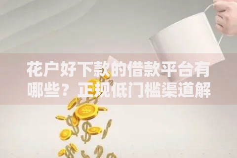 花户好下款的借款平台有哪些？正规低门槛渠道解析