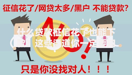 什么贷款征信花了也能下款？这些渠道你一定要知道
