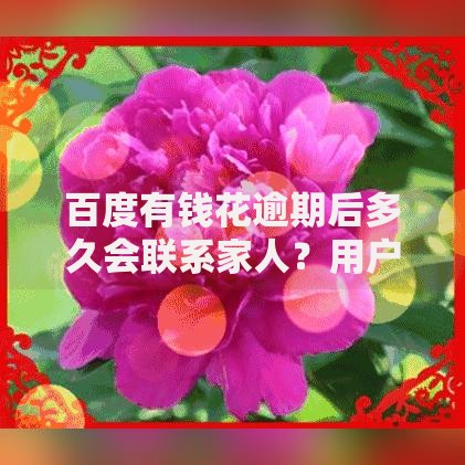 百度有钱花逾期后多久会联系家人？用户权益与应对策略解析